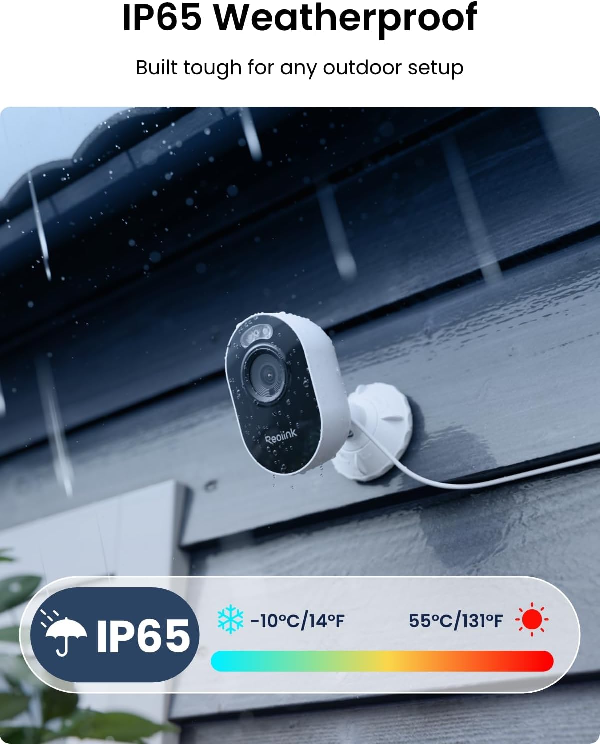 REOLINK Lumus 2K 4MP Security Camera Outdoor, Plug-in Power WiFi Camera