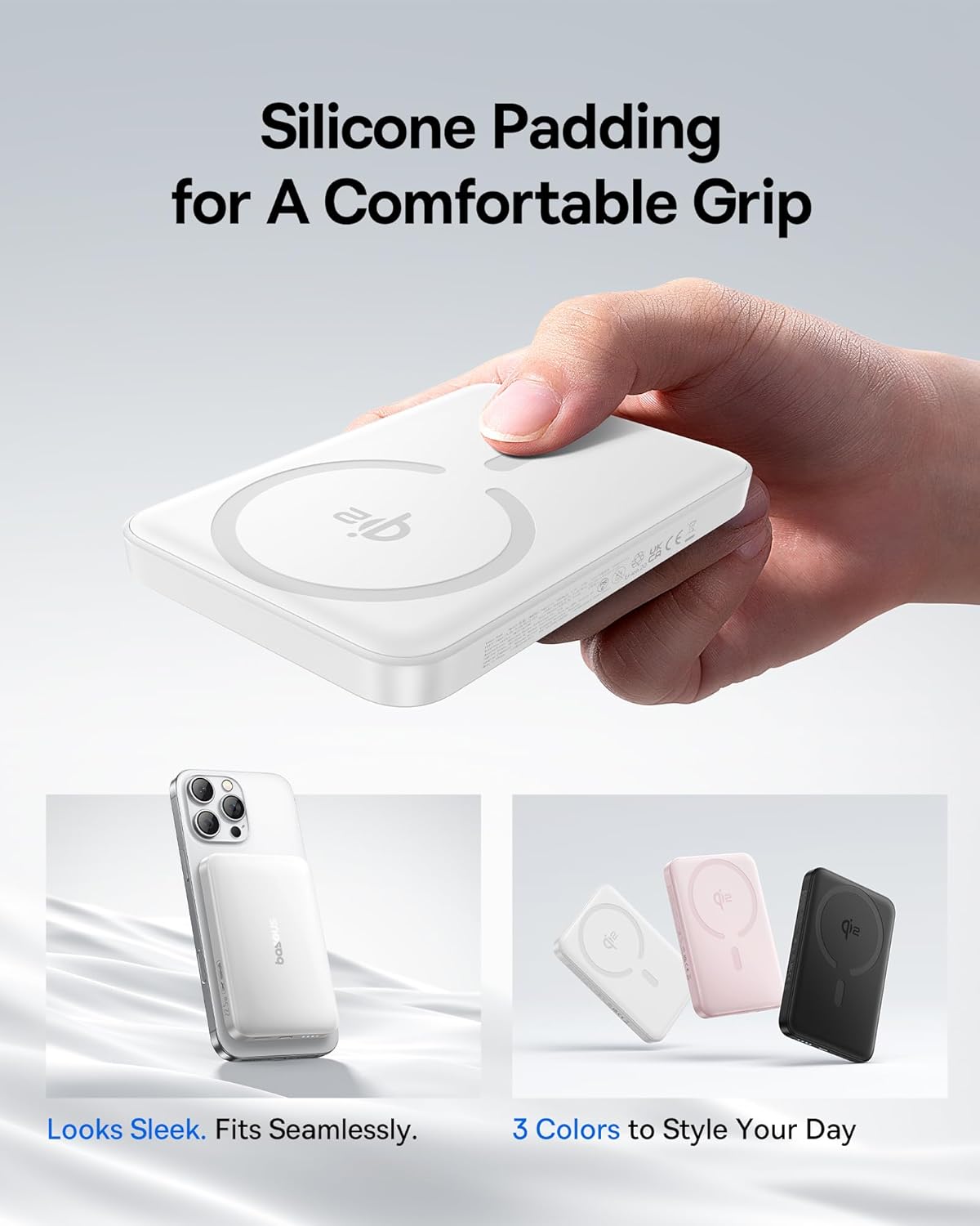 Baseus for MagSafe Portable Charger, Qi2 Certified 15W Wireless Magnetic Power Bank 10000mAh with USB-C Cable 22.5W PD Charging, Battery Pack Compatible with iPhone 17/16/15/14/13 Pro/Pro Max Series