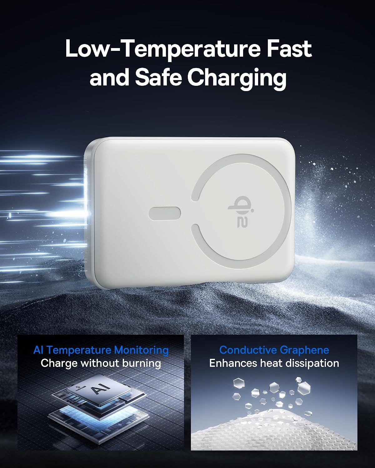 Baseus for MagSafe Portable Charger, Qi2 Certified 15W Wireless Magnetic Power Bank 10000mAh with USB-C Cable 22.5W PD Charging, Battery Pack Compatible with iPhone 17/16/15/14/13 Pro/Pro Max Series
